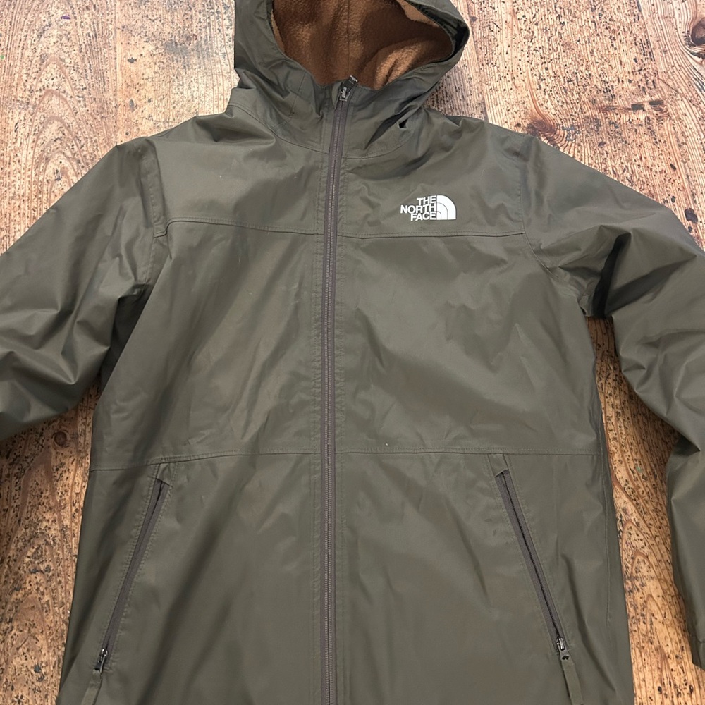 The North Face Kids' Olive Green Hooded Jacket